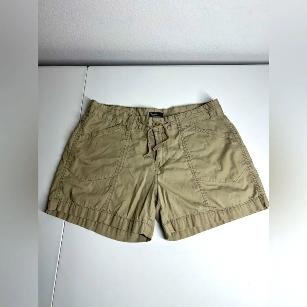Supplies Tan Cargo Shorts Size 10 - Picture 2 of 10